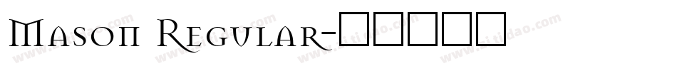 Mason Regular字体转换